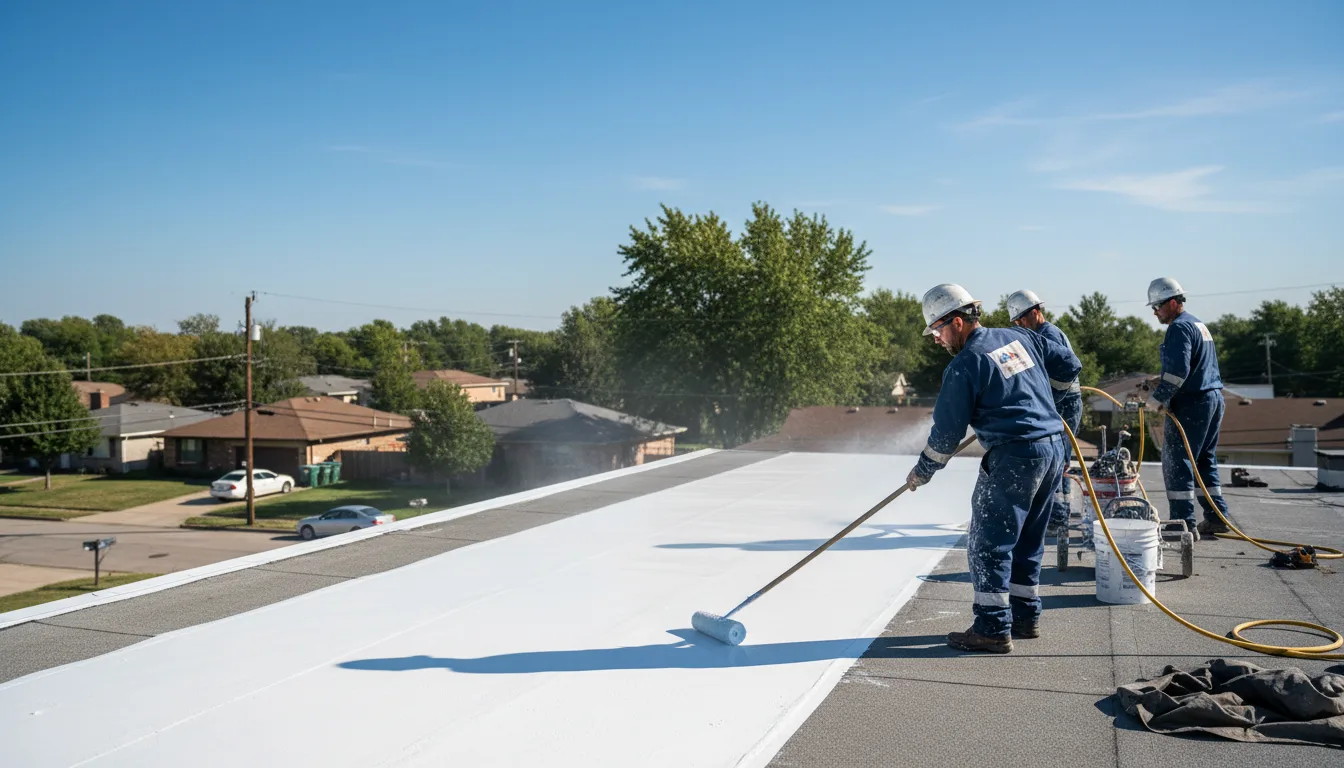 Commercial roof coating in Mesick, MI near me